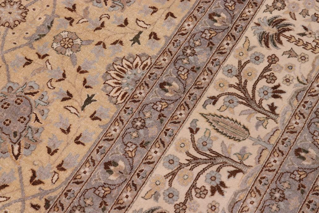 handmade Traditional  Lt. Gold Lt. Gold Hand Knotted RECTANGLE 100% WOOL area rug 10'X15'