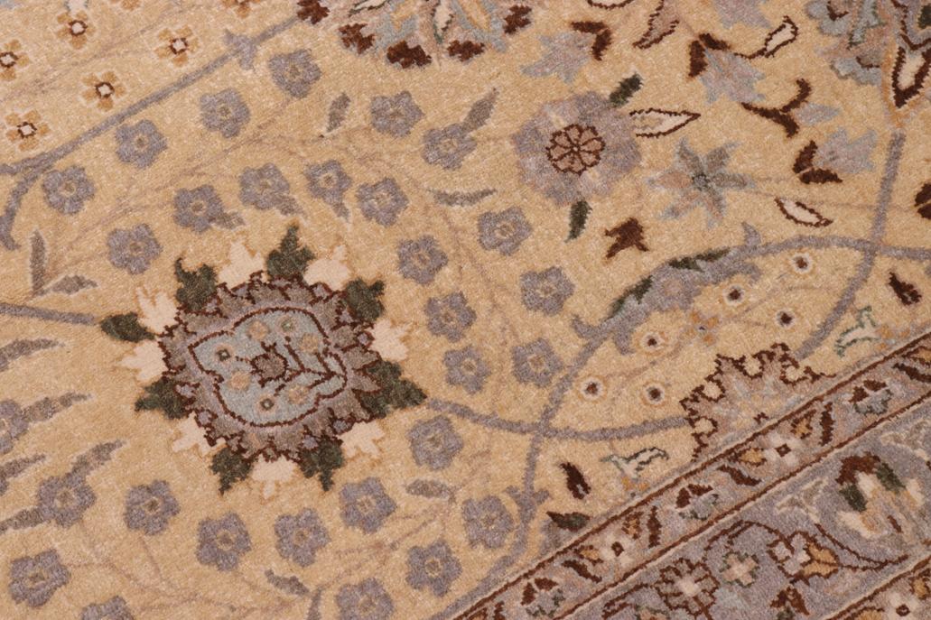 handmade Traditional  Lt. Gold Lt. Gold Hand Knotted RECTANGLE 100% WOOL area rug 10'X15'