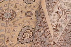 handmade Traditional  Lt. Gold Lt. Gold Hand Knotted RECTANGLE 100% WOOL area rug 10'X15'