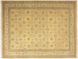 handmade Traditional  Lt. Gold Lt. Gold Hand Knotted RECTANGLE 100% WOOL area rug 10x15