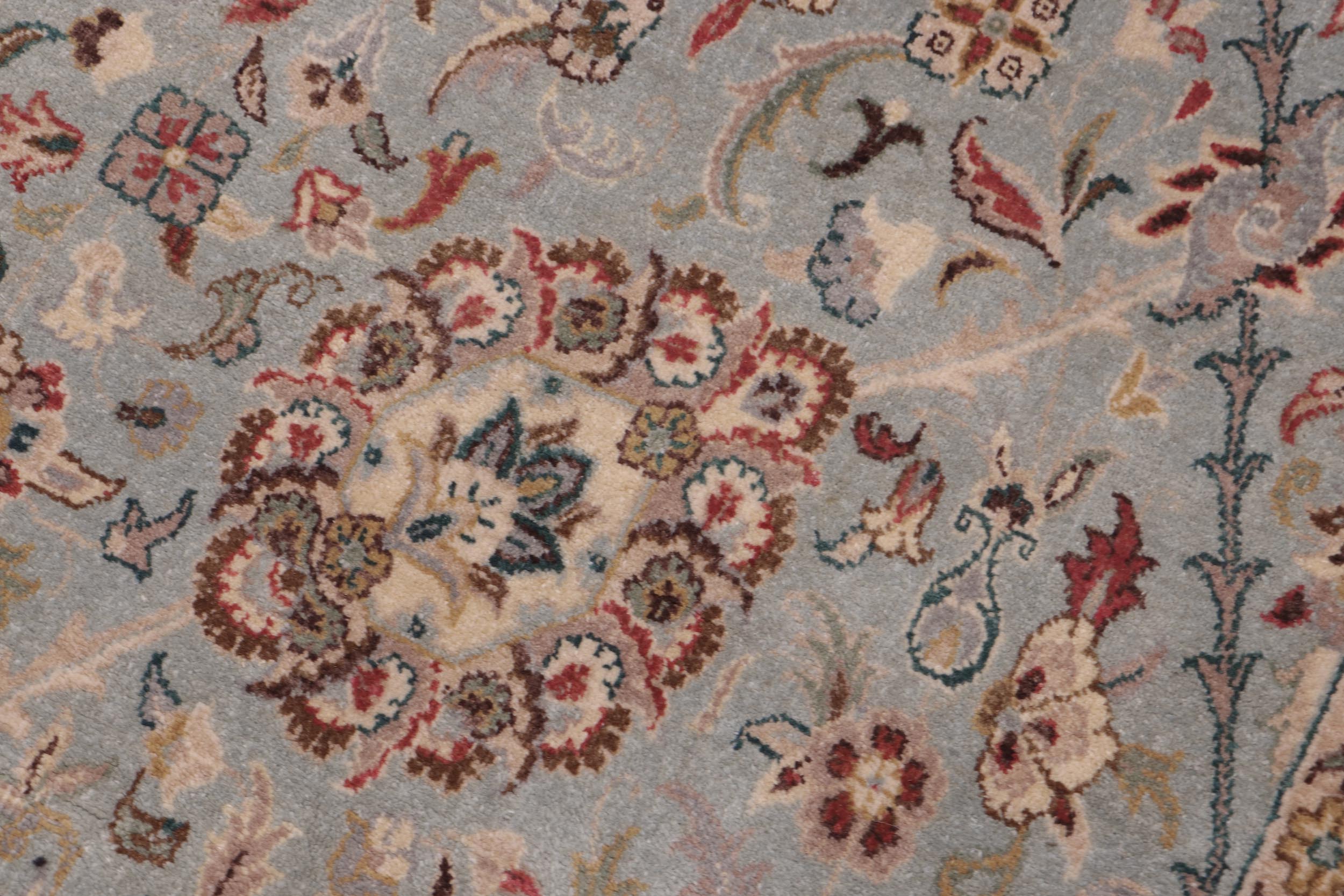 handmade Traditional  Lt. Blue  Hand Knotted  100% WOOL area rug 12' x 18'