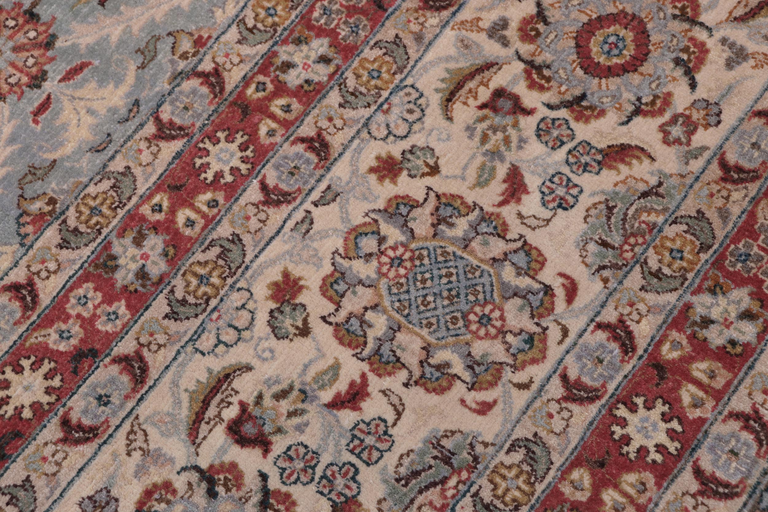 handmade Traditional  Lt. Blue  Hand Knotted  100% WOOL area rug 12' x 18'