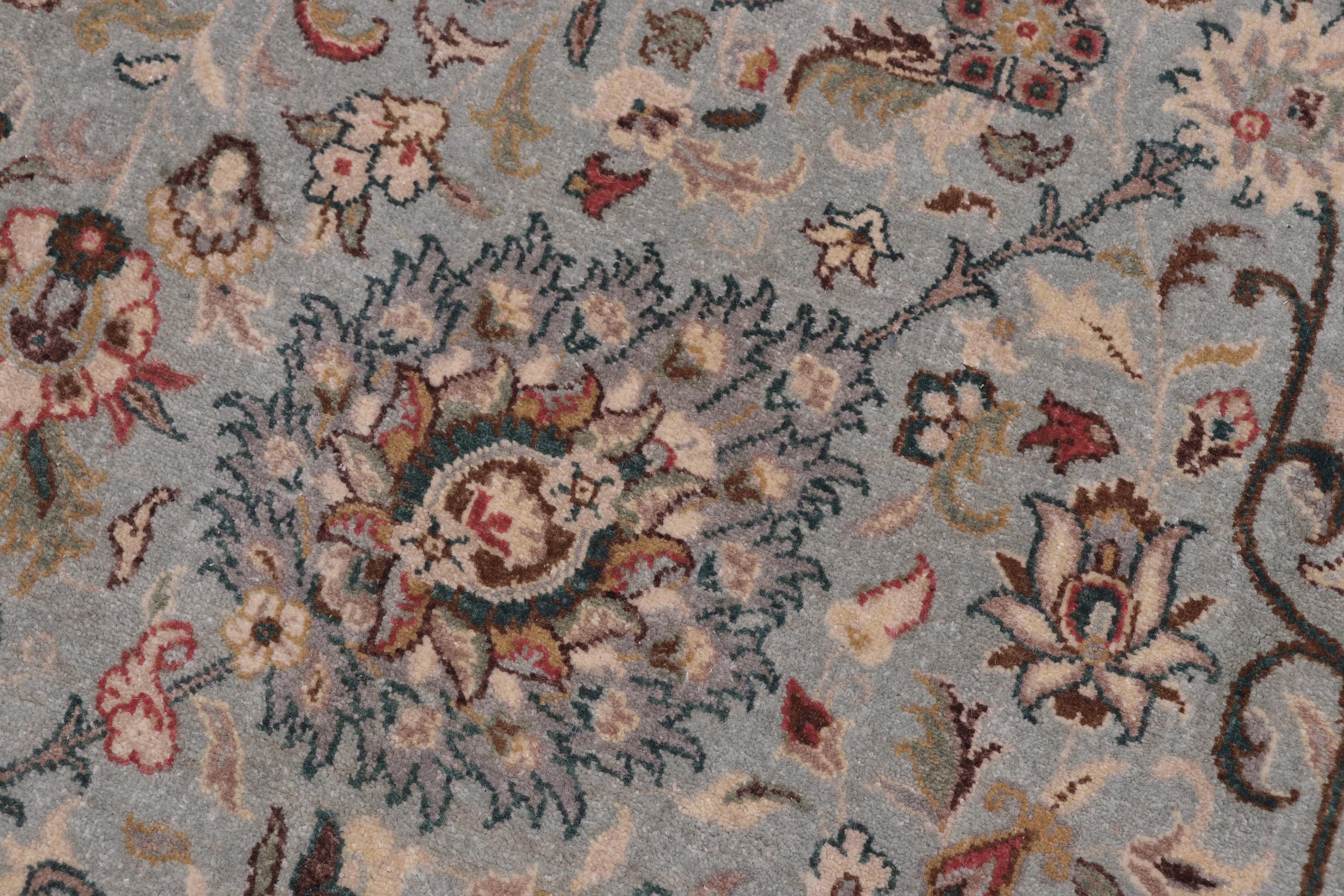 handmade Traditional  Lt. Blue  Hand Knotted  100% WOOL area rug 12' x 18'