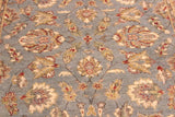 handmade Traditional Kafkaz Lt. Gray Gold Hand Knotted RECTANGLE 100% WOOL area rug 5 x 7