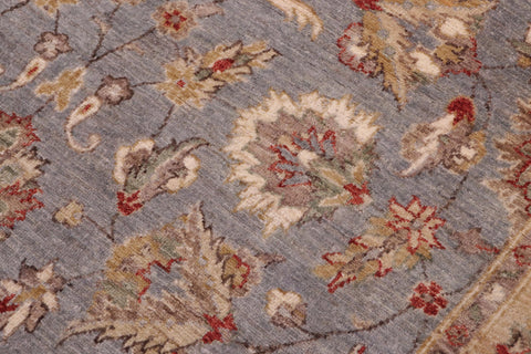 handmade Traditional Kafkaz Lt. Gray Gold Hand Knotted RECTANGLE 100% WOOL area rug 5x7