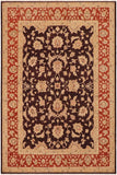 Oriental Ziegler Jacqueli Aubergine/Dull Orange Wool Rug - 9'2'' x 11'9''