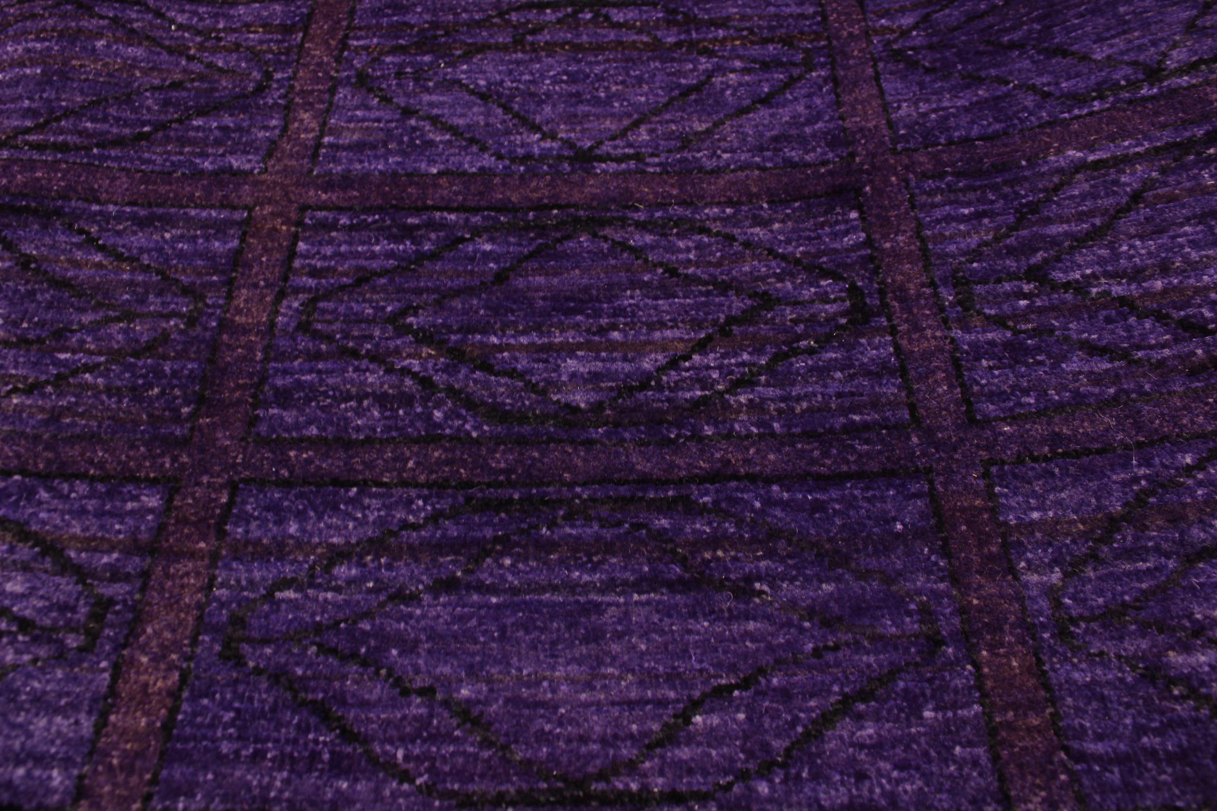 handmade Over Dyed Over Dyed Purple Red Hand Knotted RECTANGLE 100% WOOL area rug 5' x 6'