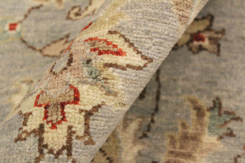 handmade Traditional Kafkaz Gray Blue Hand Knotted RECTANGLE 100% WOOL area rug 4x6