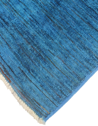 handmade Over Dyed Over Dyed Lt. Blue Red Hand Knotted RECTANGLE 100% WOOL area rug 2' x 3'