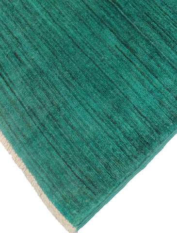 handmade Over Dyed Over Dyed Green Green Hand Knotted RECTANGLE 100% WOOL area rug 2' x 3'