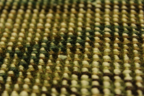 handmade Modern Vintage Green Gray Hand Knotted RECTANGLE 100% WOOL area rug 10' x 13'