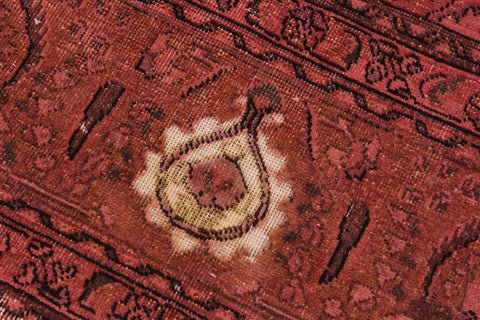 handmade Vintage Vintage Red Brown Hand Knotted RECTANGLE 100% WOOL area rug 8x12