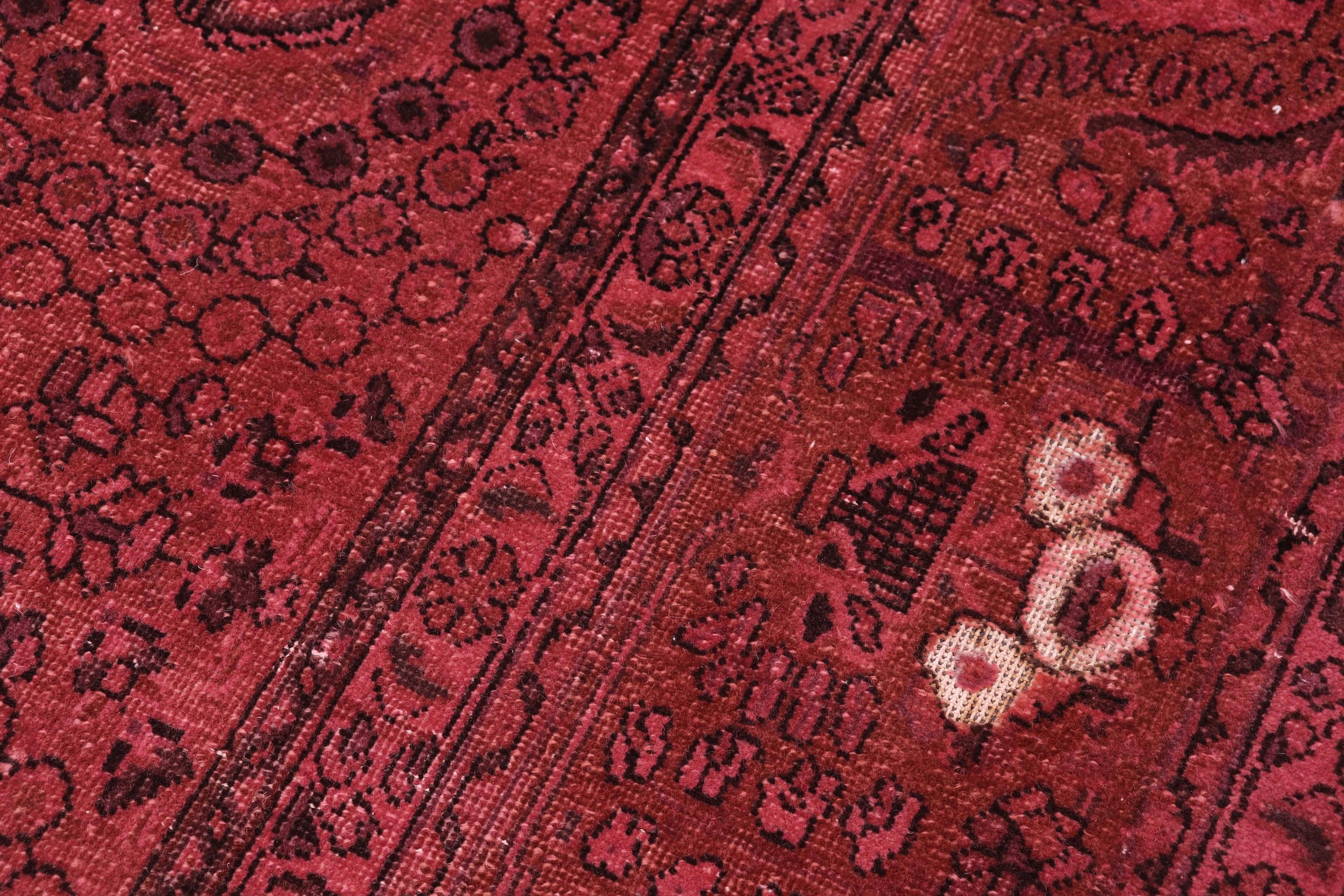 handmade Vintage Vintage Red Brown Hand Knotted RECTANGLE 100% WOOL area rug 8' x 12'