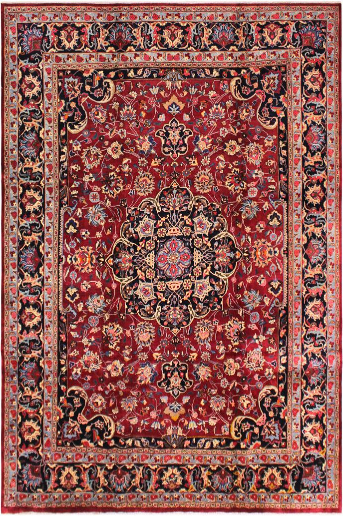 handmade Traditional Antique Red Black Hand Knotted RECTANGLE 100% Wool Pile area rug 10x13