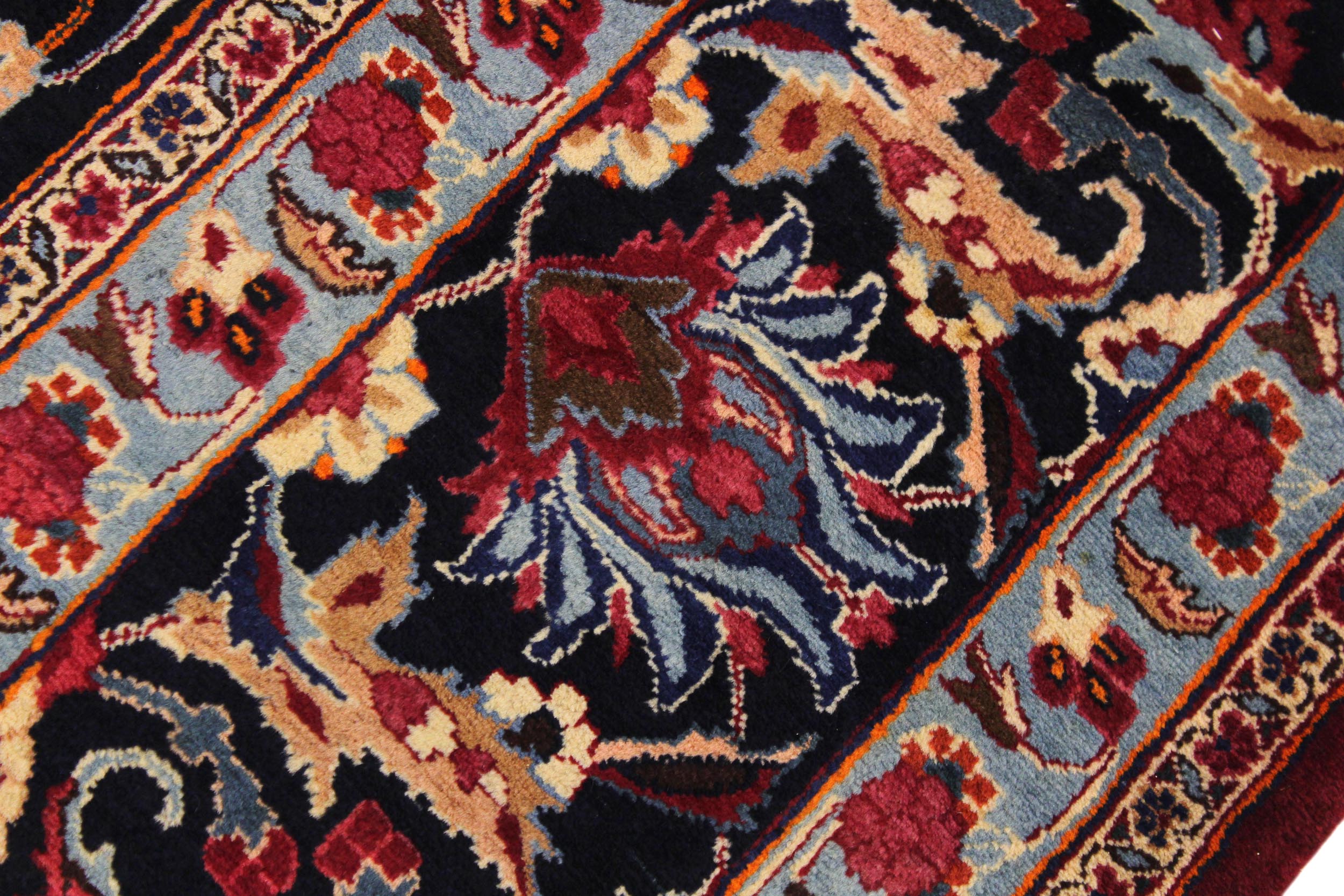 handmade Traditional Antique Red Black Hand Knotted RECTANGLE 100% WOOL area rug 10 x 13