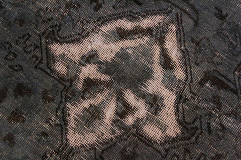 handmade Vintage Vintage Gray Tan Hand Knotted RECTANGLE 100% WOOL area rug 8' x 12'