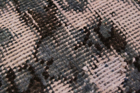 handmade Vintage Vintage Gray Tan Hand Knotted RECTANGLE 100% WOOL area rug 8' x 12'