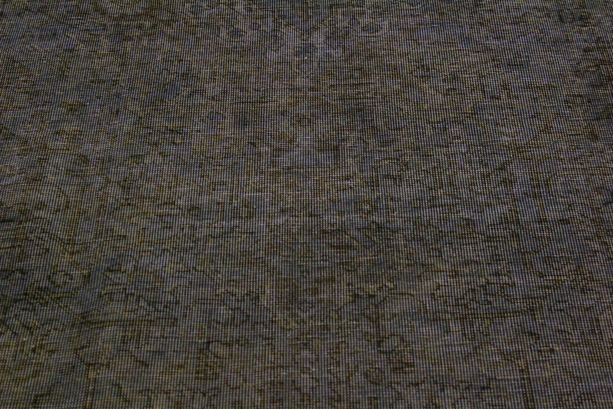 handmade Modern Vintage Blue Brown Hand Knotted RECTANGLE 100% WOOL area rug 6' x 10'