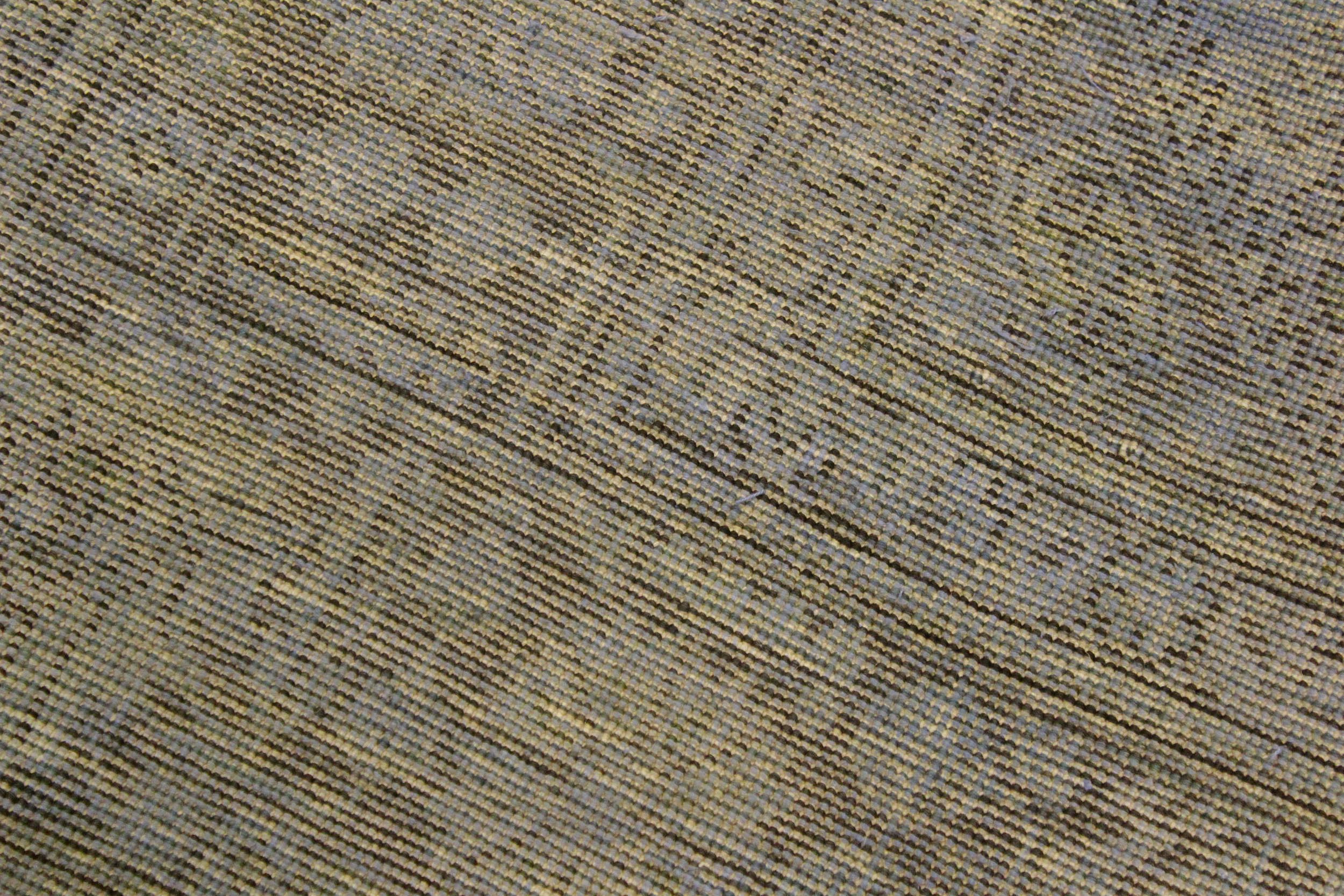 handmade Modern Vintage Blue Brown Hand Knotted RECTANGLE 100% WOOL area rug 6' x 10'