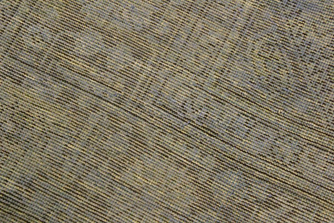 handmade Vintage Vintage Blue Brown Hand Knotted RECTANGLE 100% WOOL area rug 6x10