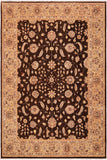 Boho Chic Ziegler Miesha Brown/Tan Wool Rug - 9'0'' x 12'5''
