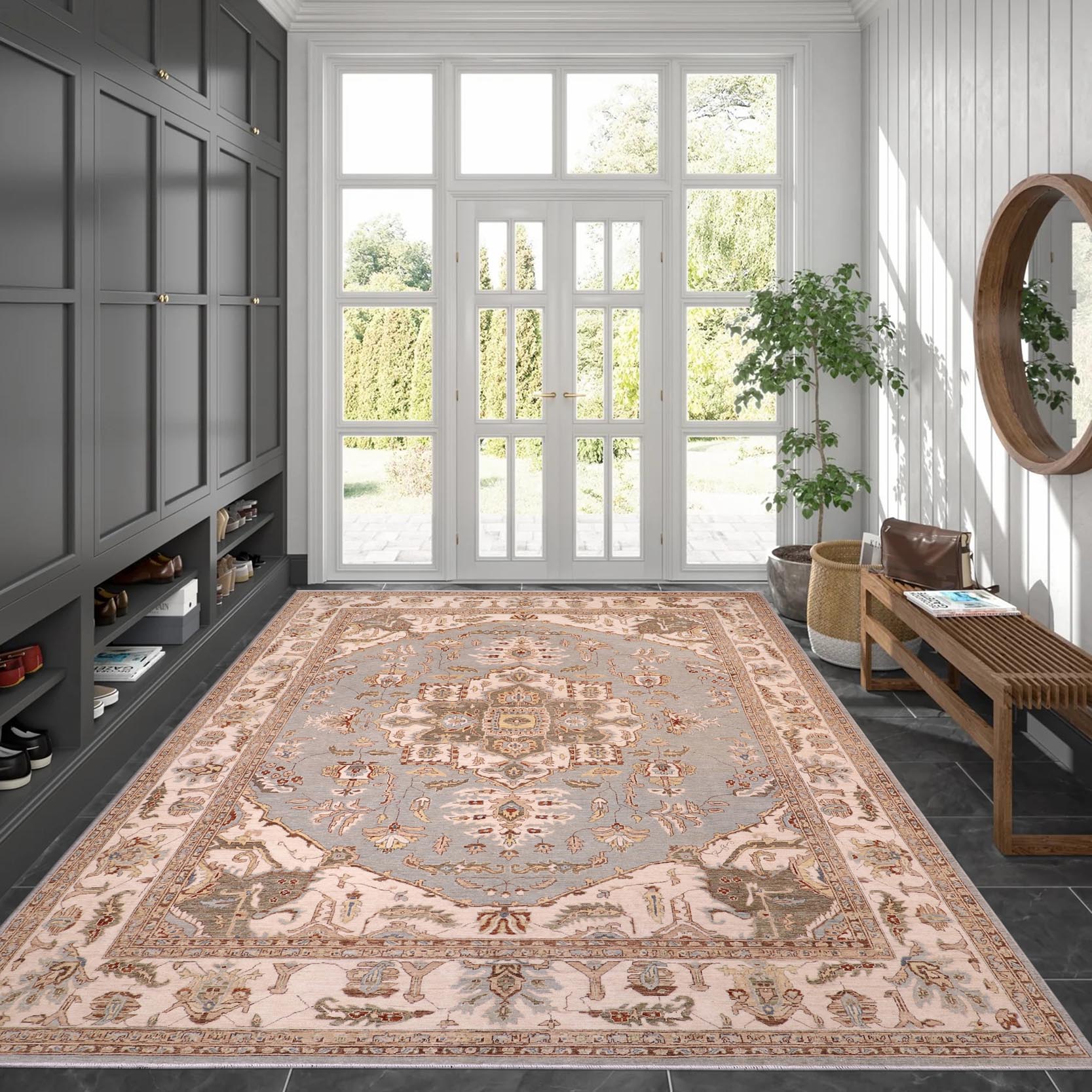 handmade Traditional Kafkaz Lt. Blue  Hand Knotted RECTANGLE 100% WOOL area rug 10' x 14'