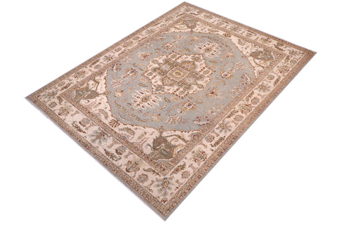 handmade Traditional Kafkaz Lt. Blue  Hand Knotted RECTANGLE 100% WOOL area rug 10' x 14'