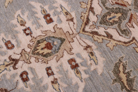 handmade Traditional Kafkaz Lt. Blue  Hand Knotted RECTANGLE 100% WOOL area rug 10' x 14'