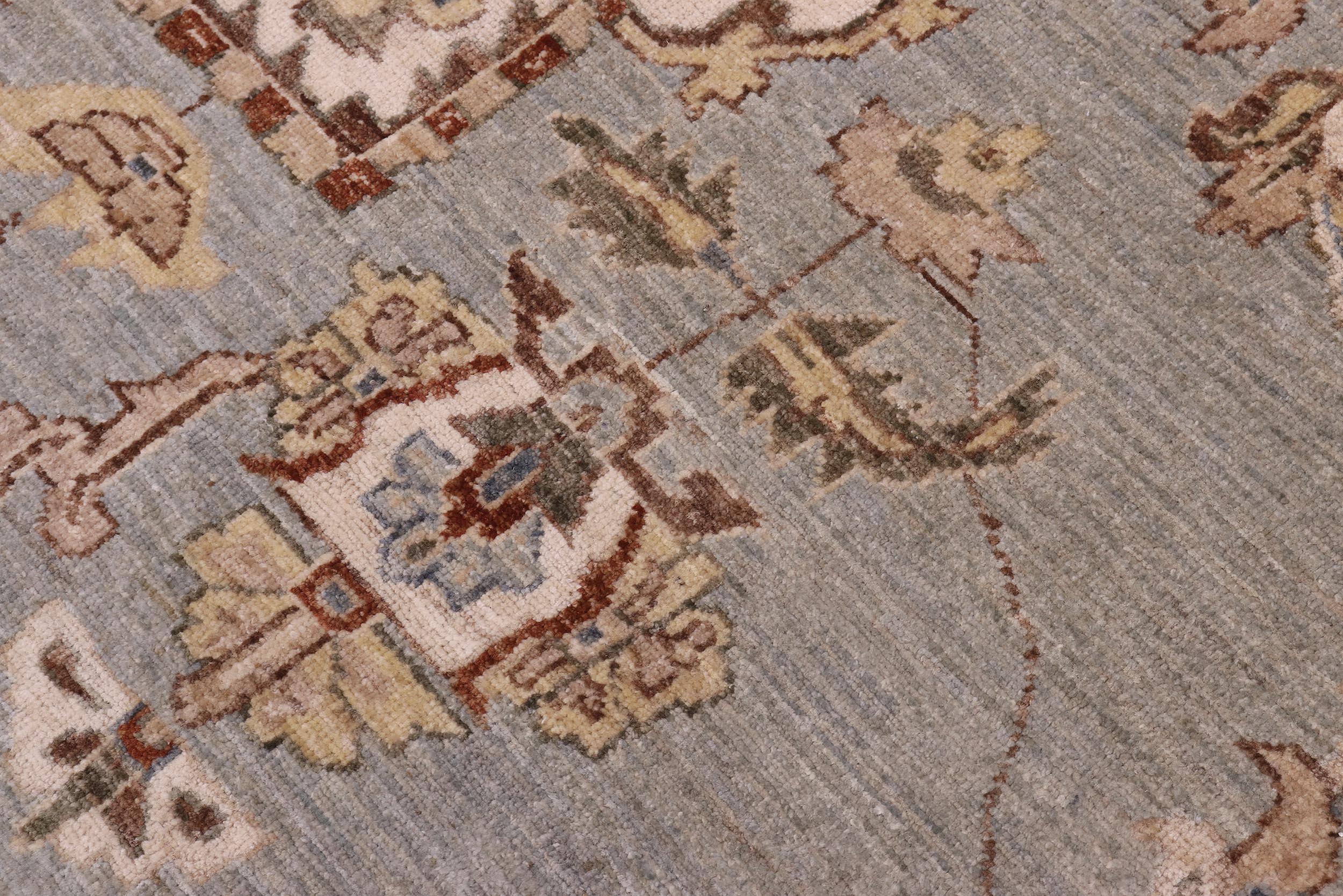 handmade Traditional Kafkaz Lt. Blue  Hand Knotted RECTANGLE 100% WOOL area rug 10' x 14'