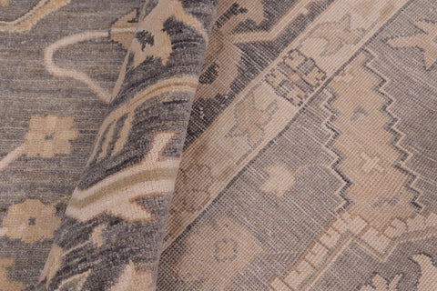 handmade Traditional Kafkaz Lt. Gray Gray Hand Knotted RECTANGLE 100% WOOL area rug 9x12