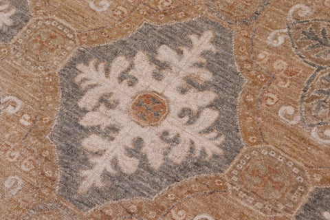 handmade Transitional Kafkaz Gray  Hand Knotted RECTANGLE 100% WOOL area rug 10' x 15'
