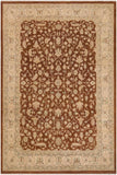Eclectic Ziegler Ruby Brown/Beige Wool Rug - 9'0'' x 12'1''