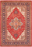 Southwestern Super Kazak Greg Red/Blue Wool Rug - 8'2'' x 10'2''