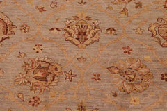 handmade Transitional Kafkaz Bluish Gray Tan Hand Knotted RECTANGLE 100% WOOL area rug 9X11