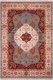Oriental Ziegler Cory Blue/Beige Wool Rug - 8'2'' x 11'9''