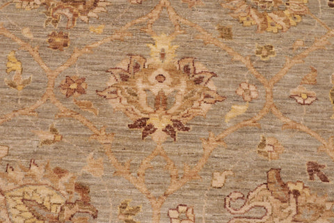 handmade Traditional Kafkaz Lt. Gray Lt. Green Hand Knotted RECTANGLE 100% WOOL area rug 9x12
