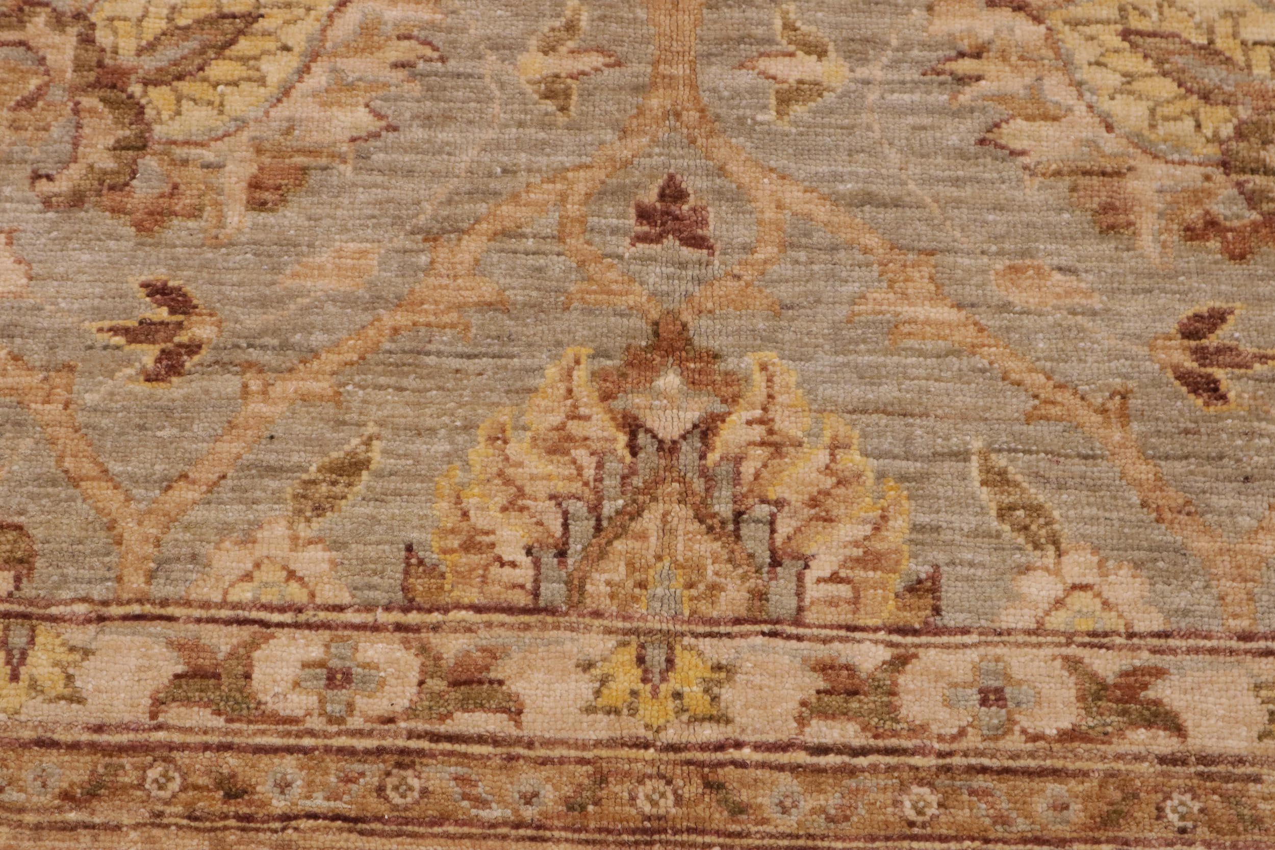 handmade Traditional Kafkaz Lt. Gray Lt. Green Hand Knotted RECTANGLE 100% WOOL area rug 9x12