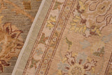 handmade Transitional Kafkaz Lt. Gray Lt. Green Hand Knotted RECTANGLE 100% WOOL area rug 9 x 12