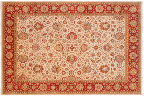 handmade Traditional Kashan Tan Rust Hand Knotted RECTANGLE 100% WOOL area rug 9' x 12'