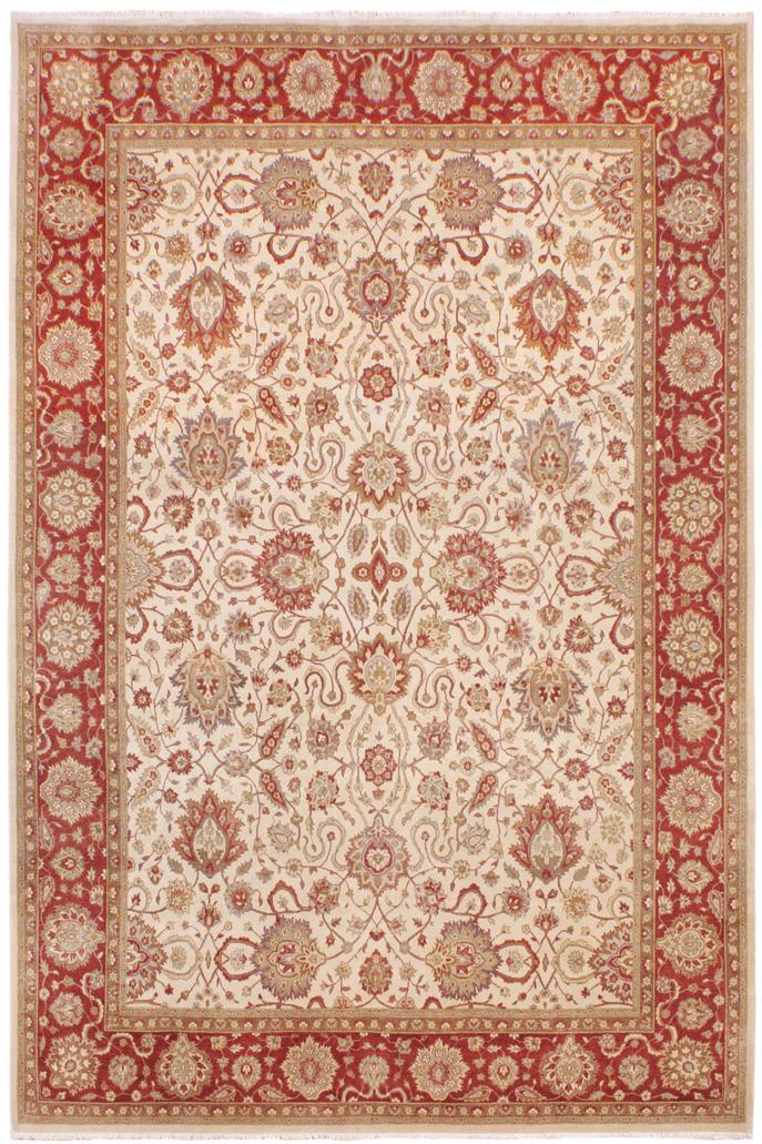 handmade Traditional Kashan Tan Rust Hand Knotted RECTANGLE 100% WOOL area rug 9'X12'