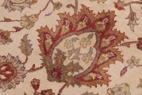 handmade Traditional Kashan Tan Rust Hand Knotted RECTANGLE 100% WOOL area rug 9'X12'