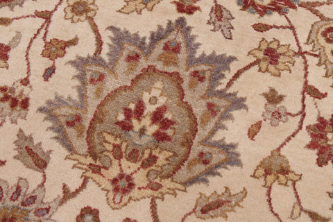 handmade Traditional Kashan Tan Rust Hand Knotted RECTANGLE 100% WOOL area rug 9'X12'