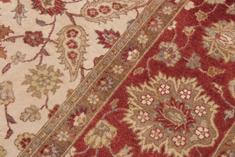 handmade Traditional Kashan Tan Rust Hand Knotted RECTANGLE 100% WOOL area rug 9'X12'