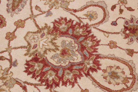 handmade Traditional Kashan Tan Rust Hand Knotted RECTANGLE 100% WOOL area rug 9'X12'