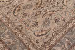 handmade Traditional Lahore Lt. Gray Lt. Green Hand Knotted RECTANGLE 100% WOOL area rug 6'X9'