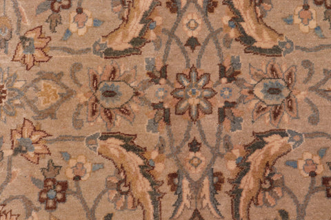 handmade Transitional Lahore Lt. Gray Lt. Green Hand Knotted RECTANGLE 100% WOOL area rug 6' x 9'