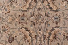 handmade Traditional Lahore Lt. Gray Lt. Green Hand Knotted RECTANGLE 100% WOOL area rug 6'X9'