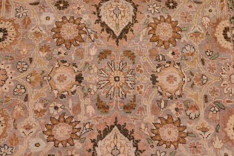 handmade Traditional Tabriz Gray Gold Hand Knotted RECTANGLE 100% WOOL area rug 6 x 9