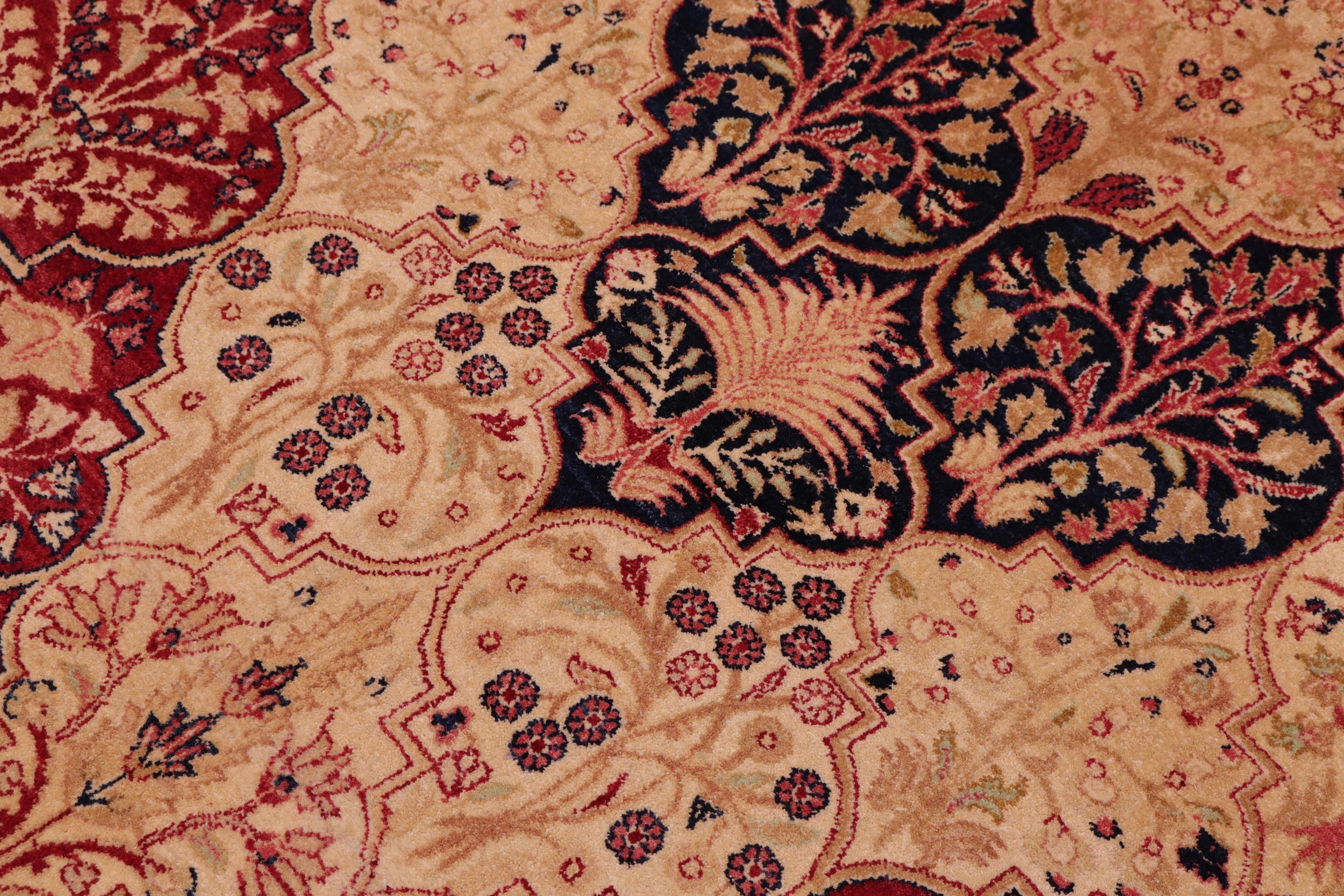 handmade Traditional Compartment Red Red Hand Knotted RECTANGLE 100% WOOL area rug 6 x 9