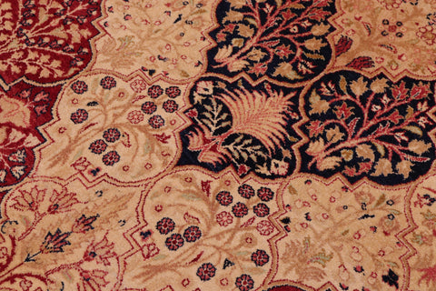 handmade Traditional Compartment Red Red Hand Knotted RECTANGLE 100% WOOL area rug 6 x 9